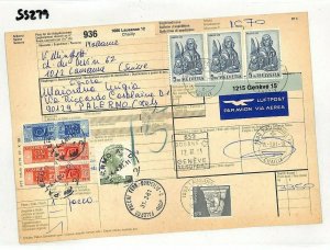  ITALY Postage Due 500L* 1981 SWITZERLAND Air Parcel Card {samwells-covers}SS279 