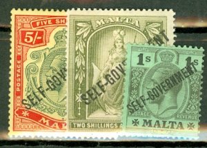 IC: Malta 77, 79, 81-4 mint CV $390; scan shows only a few