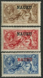 Nauru #13-15 Mint