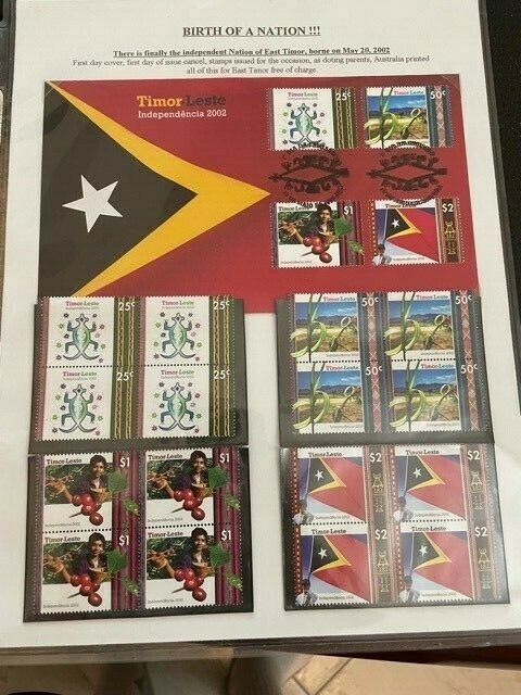 Exhibit of Modern East Timor Stamps & Covers with Military Usages & More *LOOK*