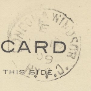 1909 RPO Postmark London & Windsor/RyPO On Edward VII PSC