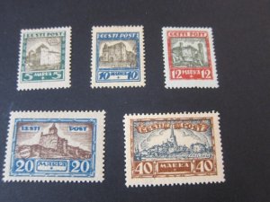 Estonia 1927 Sc B15-9 set MH