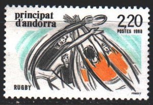 Andorra. 1988. 389. Rugby, sport. MLH.