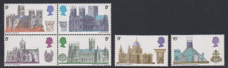 589-94 1969 Buildings MNH