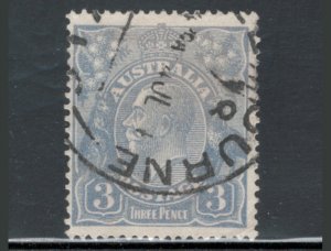 Australia 1929 King George V 3p Scott # 72 Used