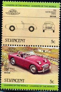 Antique Car, 1958 Austin-Healey Sprite, St. Vincent SC#773 MNH