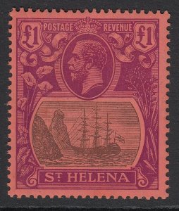 SG 96 St Helena 1922-37. grey & purple-red. A fine unmounted mint example