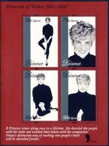 Liberia 1998 Sc 1342 Diana Princess of Wales SS Stamp**