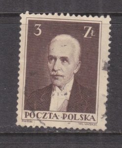 POLAND, 1935 President Moscicki, 3z. Brown, used.