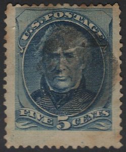 US Scott # 179 5c Taylor Used / Jumbo Margins