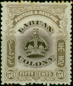 Labuan 1902 50c Dull Purple & Lilac SG127 Good MM