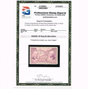 EXCEPTIONAL GENUINE SCOTT #795 MINT PRISTINE OG NH PSE CERT GRADED XF-SUPERB-95