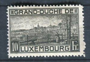 LUXEMBOURG; 1923 early Landscapes issue Mint hinged 10Fr. value