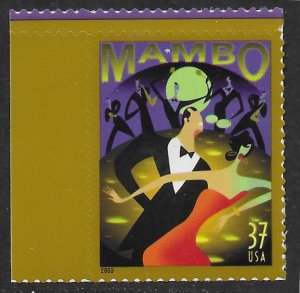 US #3942 mnh.Left Edge.  Let's Dance Mambo.  Nice.