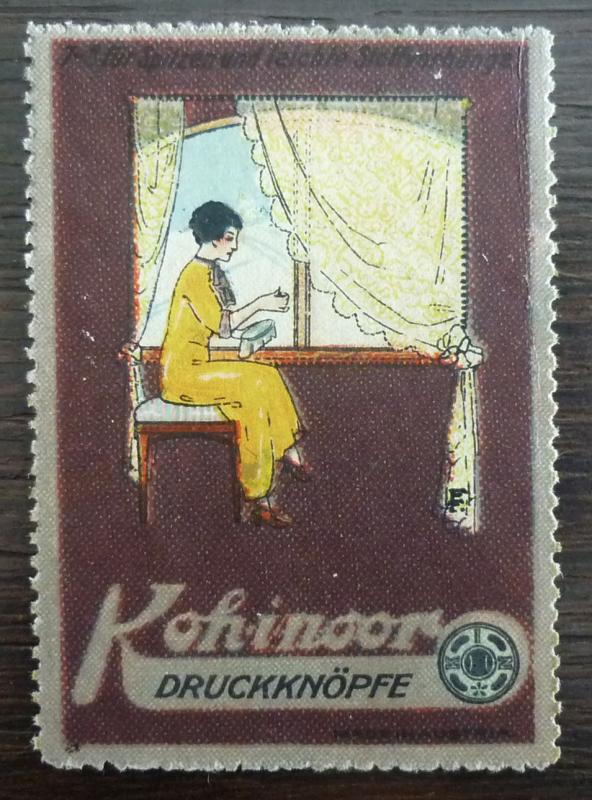 KOH I NOOR - POSTER STAMP! cinderella czech austria fashion reklamemarke J17