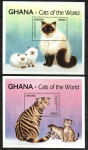 Ghana Stamp 1685-1686  - Cats of the World