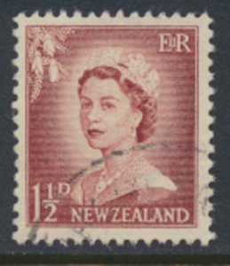 New Zealand  SC# 307  SG 746   Used QE II Definitive 1955  see details & Scans