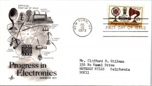 FDC 1973 SC #1502 Artcraft Cachet - New York, Ny - Single - J1801