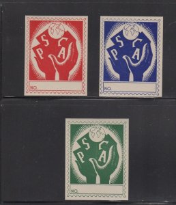 Group of 3 USA Advertising Stamps - PSCA - MNH