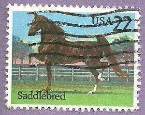 US Used Stamp Scott 2157 Saddlebred Horse #9