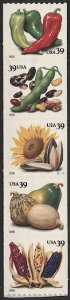 US Sc 4007a  39c Crops of the Americas PNC-5 Plate #S1111, Mint NH VF