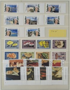 Turks and Caicos Mint NH Stamp Collection Sets & Souvenir Sheets on Pages