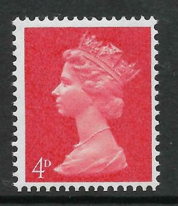 Sg Spec U16b 4d Machin with RB Uncoated UNMOUNTED MINT/MNH