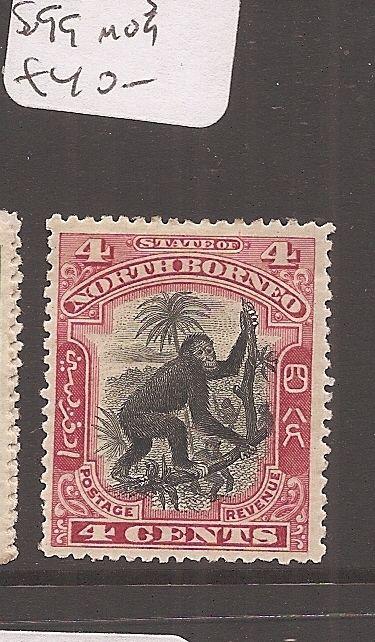 North Borneo 4c red monkey SG 99 MOG (1dca)