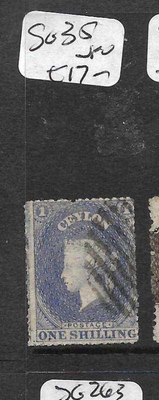 CEYLON (PP0202B) QV  1/-    SG 35    VFU