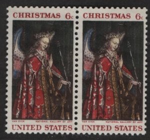 US Sc#1363a M/NH light yellow omitted error pair Cv. $120