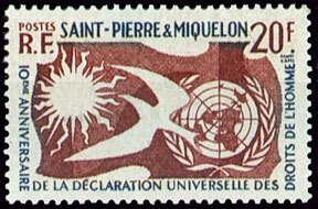 Scott #356 Human Rights MNH