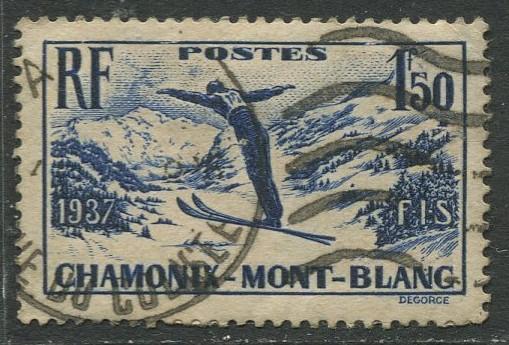 France - Scott 322 - General Issue -1937 - FU -Single 1.50fr Stamp