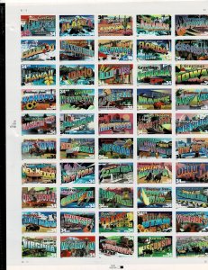 State Greetings 34c Postage Sheet #3561-3610 VF MNH