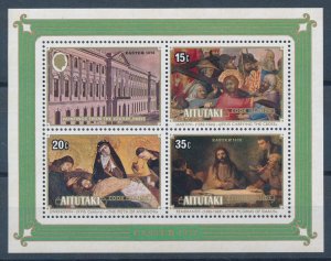 [116522] Aitutaki 1978 Christmas Art paintings Souvenir Sheet MNH