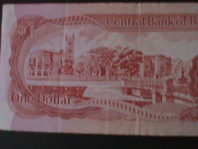 BARBADOS-1973-CENTRAL BANK $1 DOLLAR-LT..CIRULATED NOTE-WE SHIP TO WORLDWIDE