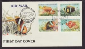 Papua New Guinea 659-662 Fish 1987 U/A FDC