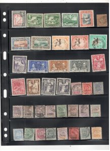 BRITISH GUIANA COLLECTION ON STOCK SHEET MINT/USED