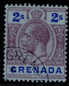 GRENADA GV SG130, 2s purple & blue/blue, VERY FINE USED. Cat £18.