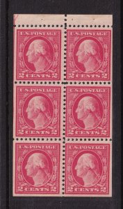 1916 Sc 499e booklet pane 2c MNH original gum, PLATE POSITION C (1C