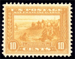 US 400 10c Panama Pacific Expo 1913 San Francisco Bay perf 12 PSAG grade 85 NH