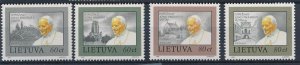 Lithuania 1993 MNH Stamps Scott 461-463 Visit of Pope John Paul II