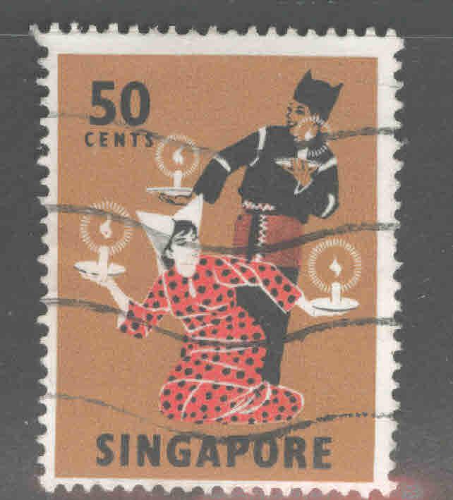 Singapore Scott 93 dance stamp Used