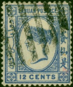 Labuan 1892 12c Bright Blue SG45 Fine Used