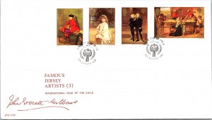 Jersey, Art, Worldwide First Day Cover