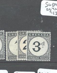 GRENADA (P2507B) POSTAGE DUES SG D8-10  MNH