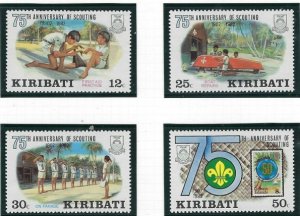 Kiribati 410-13 MNH 1982 75th Anniversary of Scouting (ak3854)