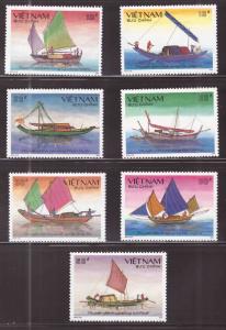 Unified Viet Nam Scott 1942-1948  Ship set  NGAI