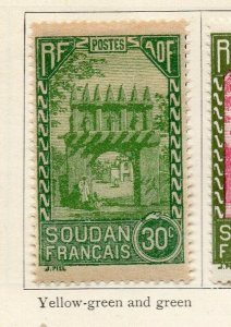 French Soudan 1931-33 Early Issue Fine Mint Hinged 30c. NW-179068