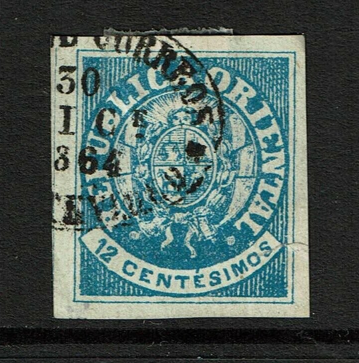 Uruguay SC# 23 Used / Multi Hinge Rem / Repaired Right Tear - S11835
