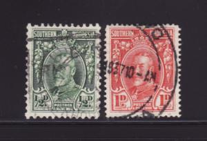 Southern Rhodesia 16-17 U King George V (A)